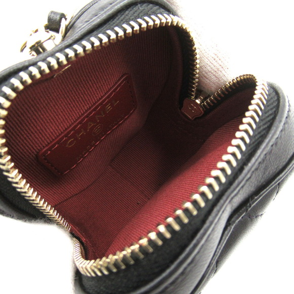 CHANEL mini heart chain Shoulder Bag lambskin sheep leather black - Picture 7 of 10